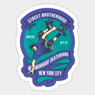 vintage skateboarding Sticker